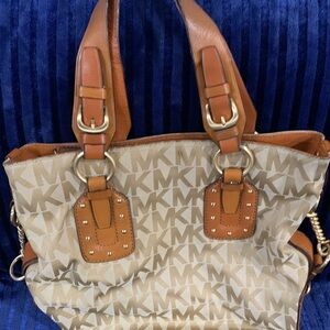 Michael Kors Tan and Brown Women's Bag